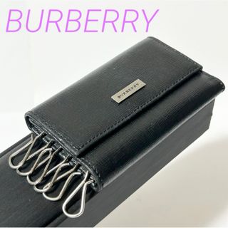 BURBERRY - 訳あり 箱付き バーバリー 5連キーケース ベージュ ノバ