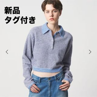 6 (ROKU) - 新品6(ROKU)ロク アルパカウールナイロン ポロニットLT