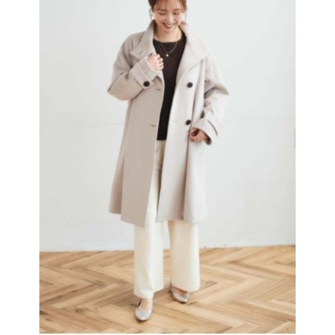 新品！定価￥35，000が大特価！】カシミヤ混ロングコート ルクールブラン