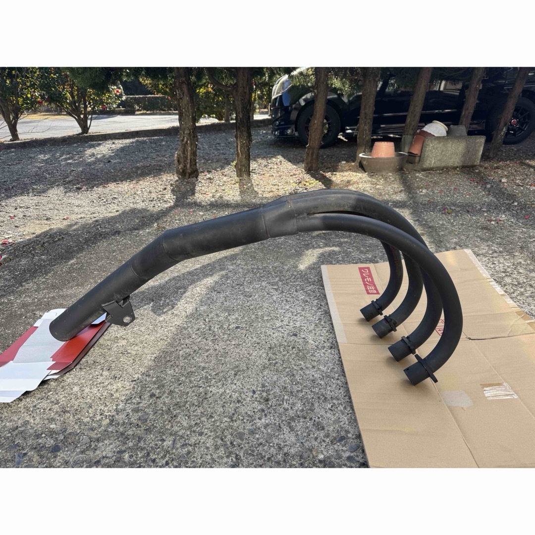 カワサキ ゼファー χ ショート管 70Φ 手曲げ風 MADMAX