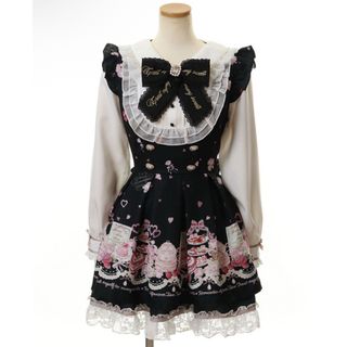 LIZ LISA - LIZLISA Sewing Bear柄セットアップ ホワイト×ピンクの通販