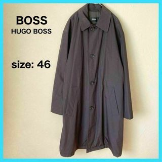 HUGO BOSS - ヒューゴボス タグ付き ステンカラーコート ロング丈 42R