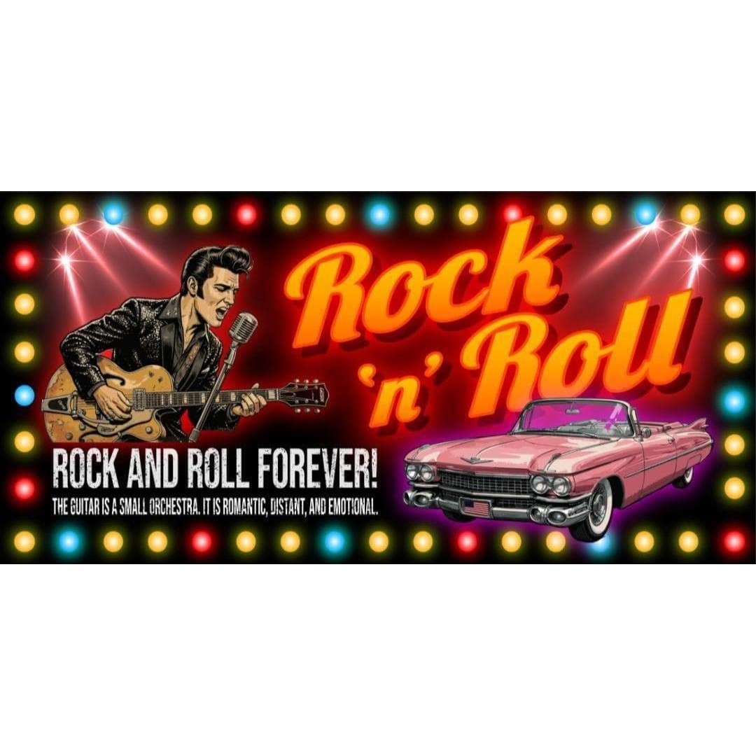 Lサイズ】ロックンロール ロカビリー アメ車 看板 置物 雑貨 ライトBOX