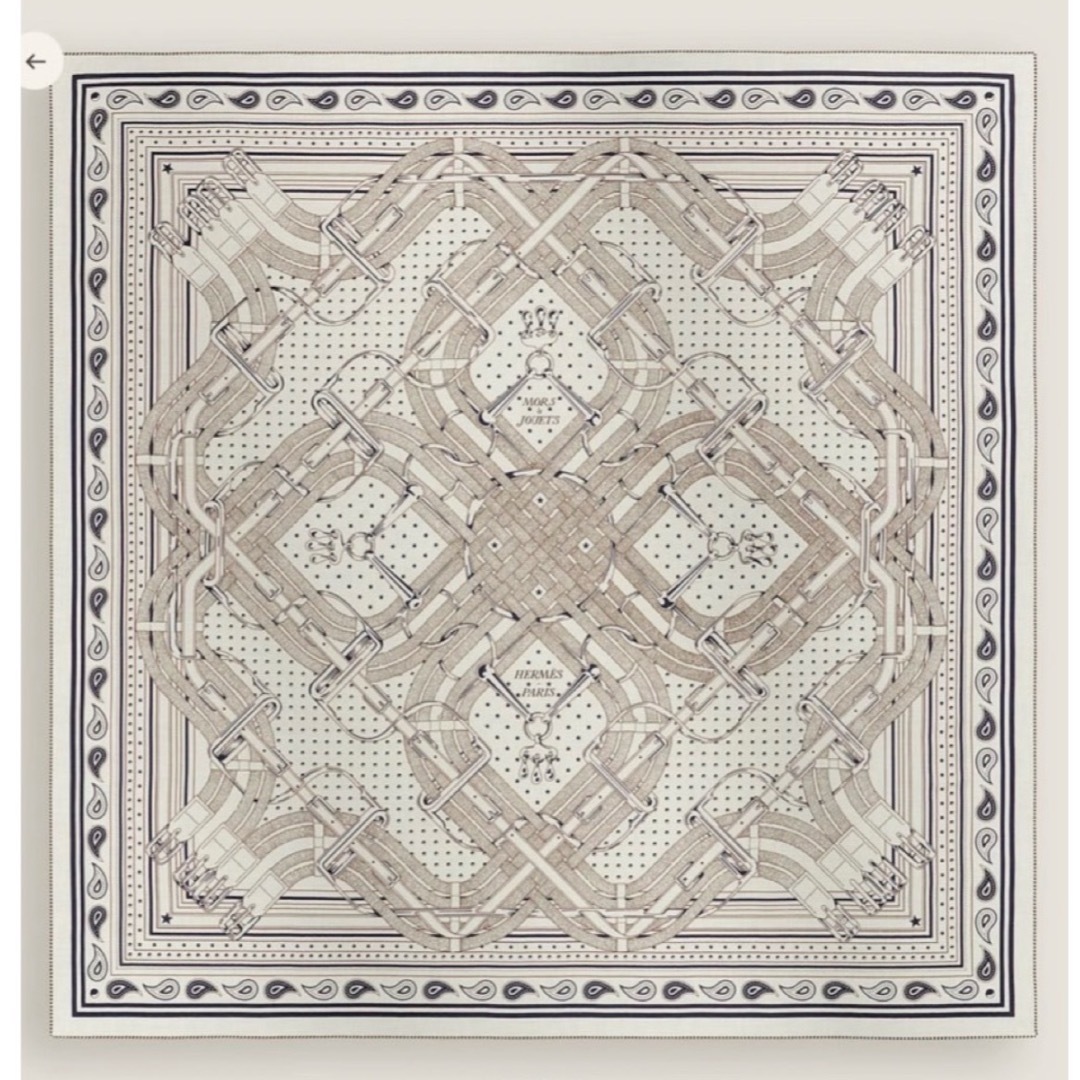 HERMES - 2026春夏 エルメス バンダナ柄 カシミアシルク カシシルの