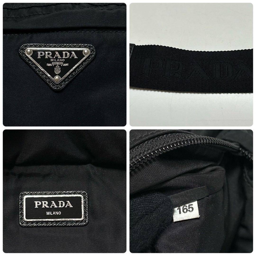 PRADA - o24【極美品】近年モデル プラダ ロゴベルト ナイロン 黒