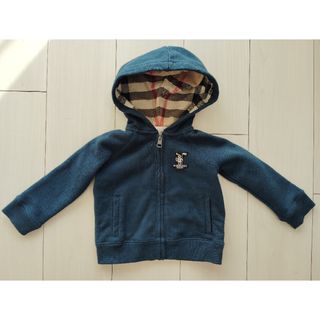 BURBERRY - BURBERRY バーバリー 80 ベビー パーカー 赤の通販 by