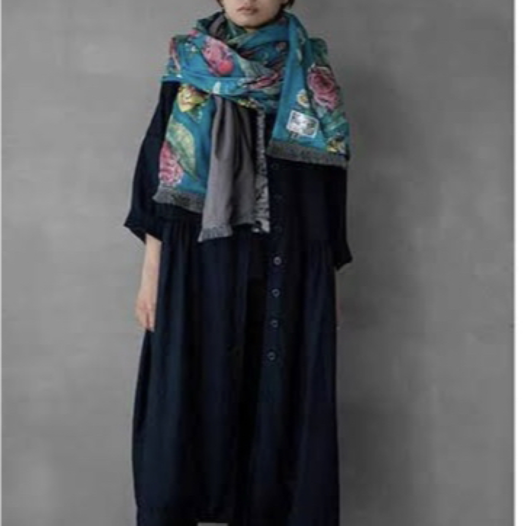 ヒグチユウコ - ヒグチユウコ 受注 大判ストール 花と蜂 ボリス雑貨店