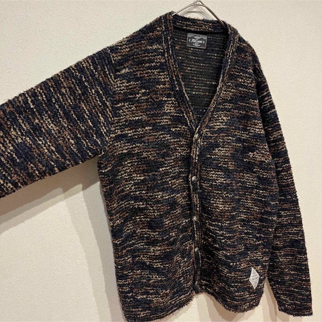美品】THE CRIMIE ブークレ ウール マルチカラー カーディガン