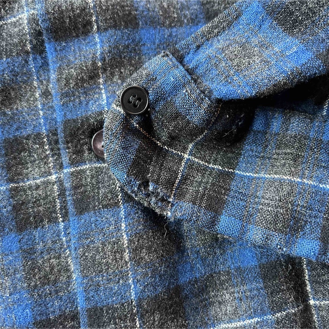 PENDLETON - 50s ペンドルトン ボードシャツ/ウールシャツ M ブルー