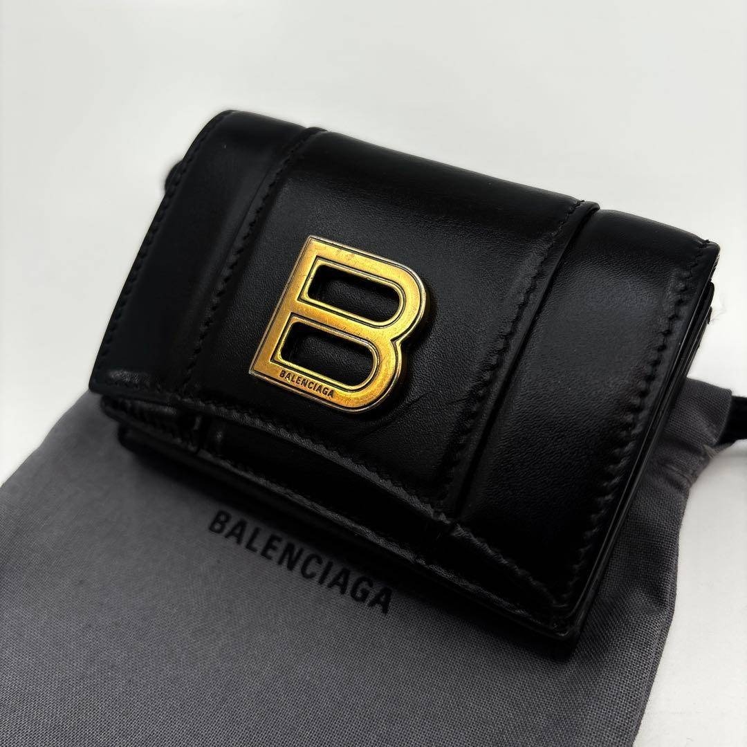 BALENCIAGA - 極美品】BALENCIAGA バレンシアガ Hourglass ウォレット
