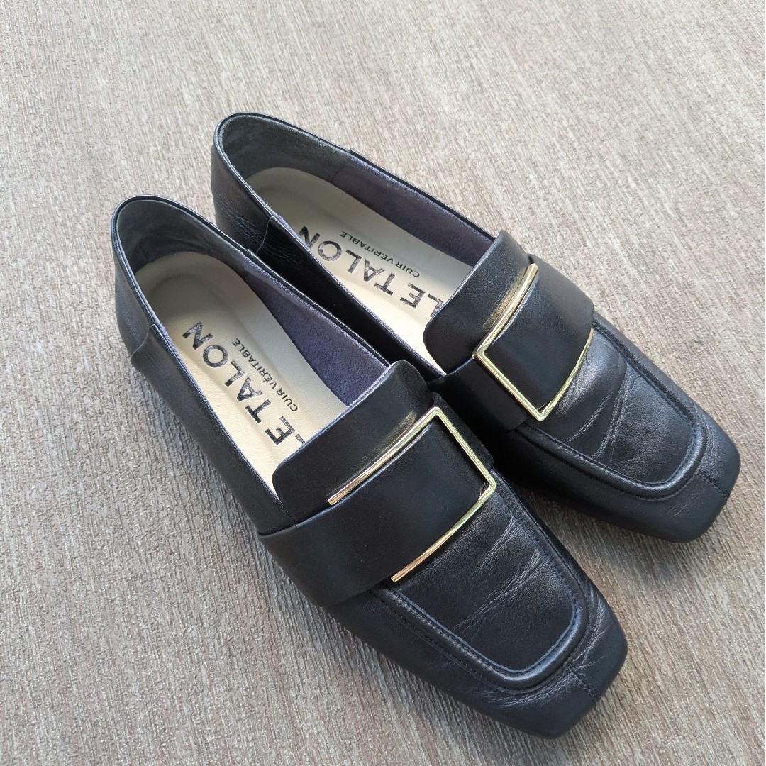 Le Talon - ほぼ新品☆ LE TALON 25cm本革レザースクエアメタル