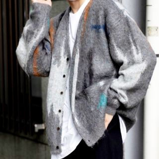 YOKE - 3 YOKE モヘアニット カーディガン 別注 定価63800円 ヨークの