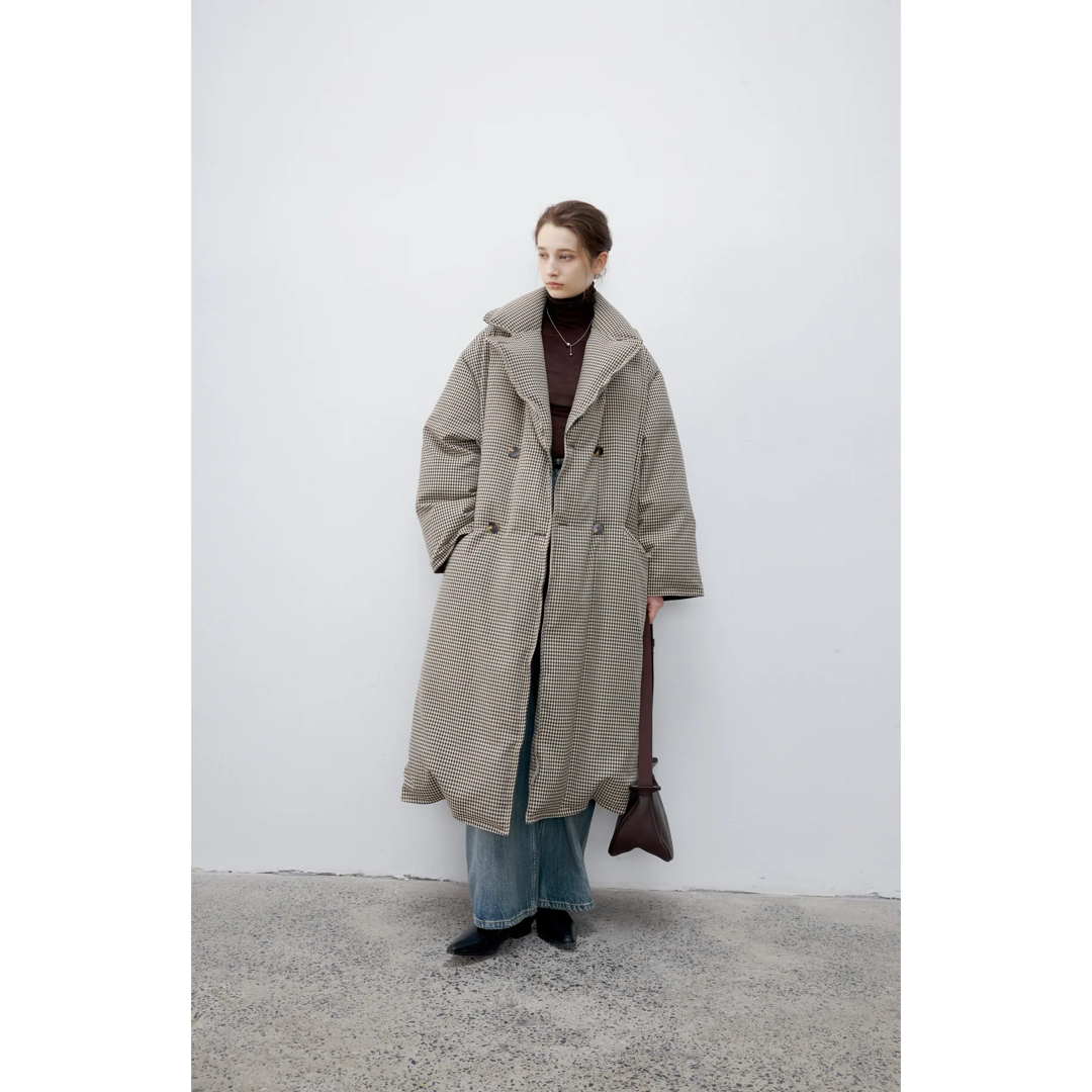 tageechita クラシックチェックダウンコートの通販 by K's shop｜ラクマ