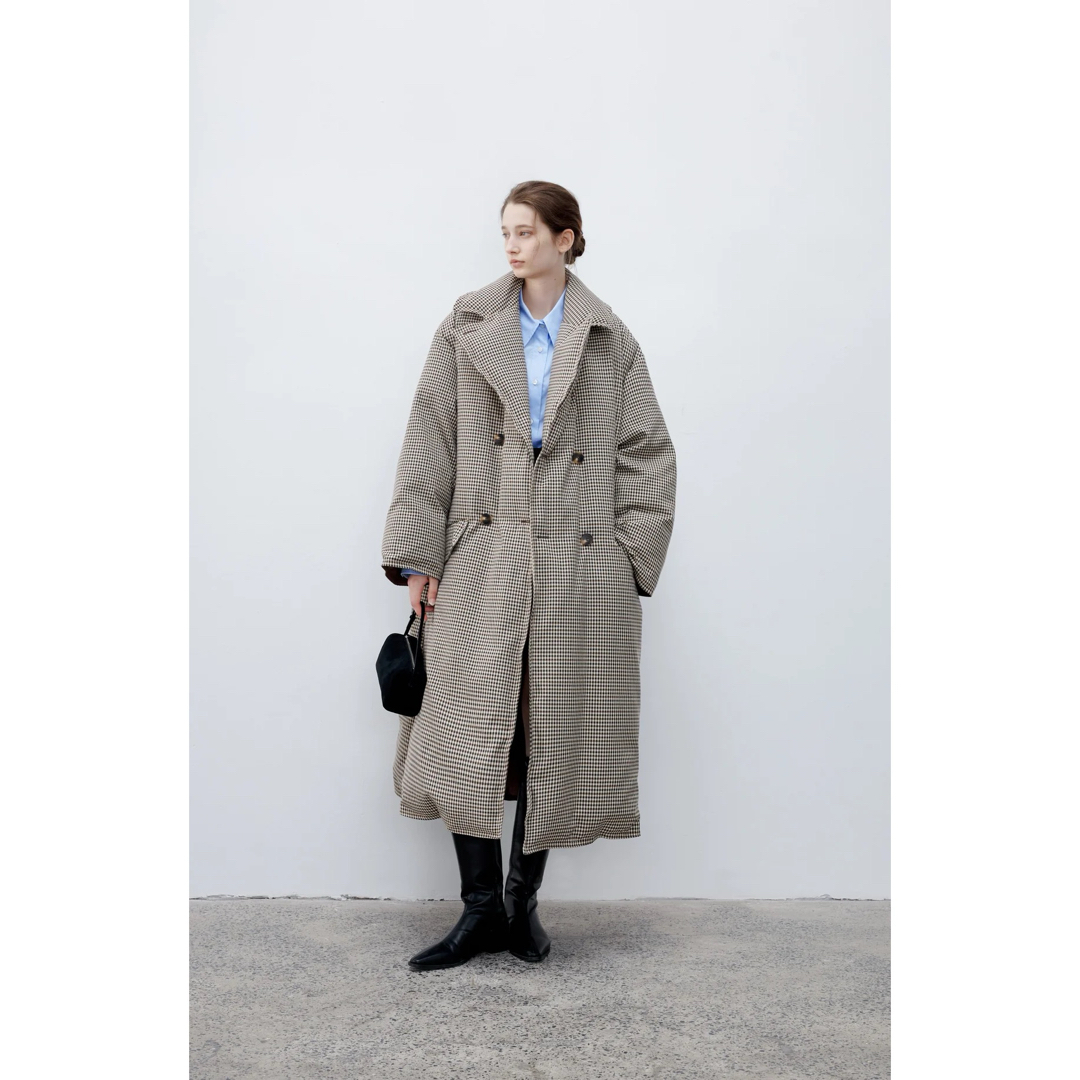 tageechita クラシックチェックダウンコートの通販 by K's shop｜ラクマ