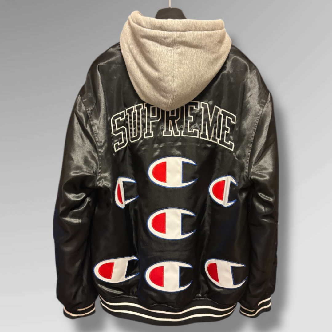 Supreme - ✨極希少・美品✨Supreme Champion 18AW サテンスタジャン L