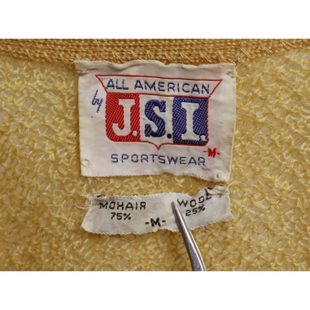 other - 60s 70s ☆ モヘア ニット カーディガン メンズ M / 古着