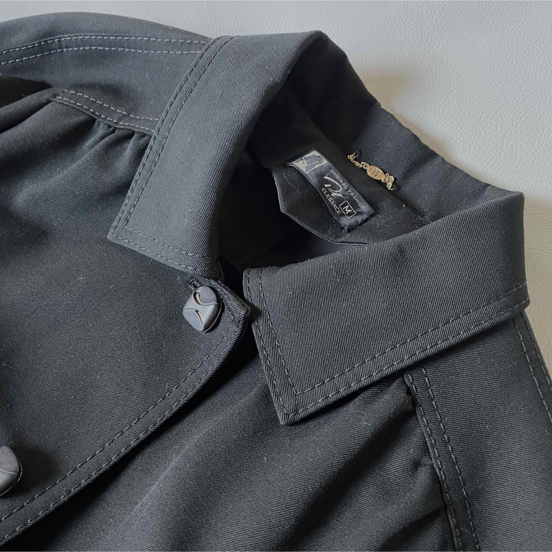 昭和レトロ オーダーメイド ステンカラーロングコート 高級ウール