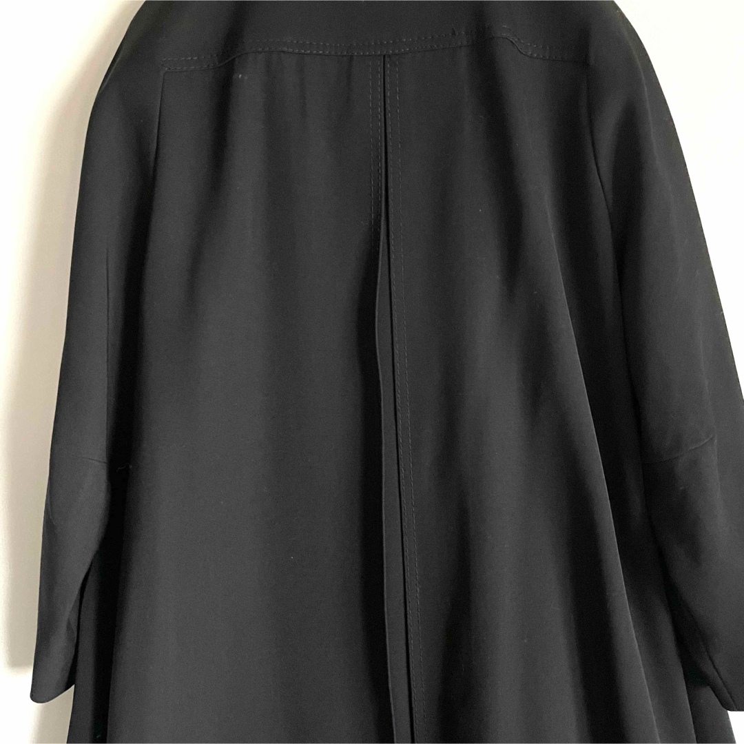 昭和レトロ オーダーメイド ステンカラーロングコート 高級ウール