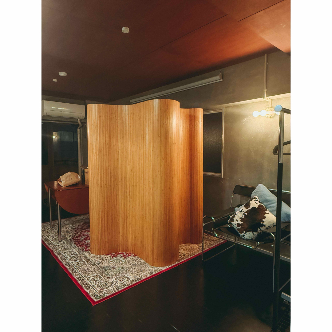 Artek風ウッドカーブパーテーションの通販 by Am33｜ラクマ