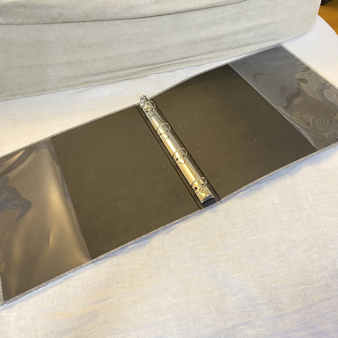 DELFONICS - DELFONICS Lサイズ PDフォトアルバム グレー 麻 リネン