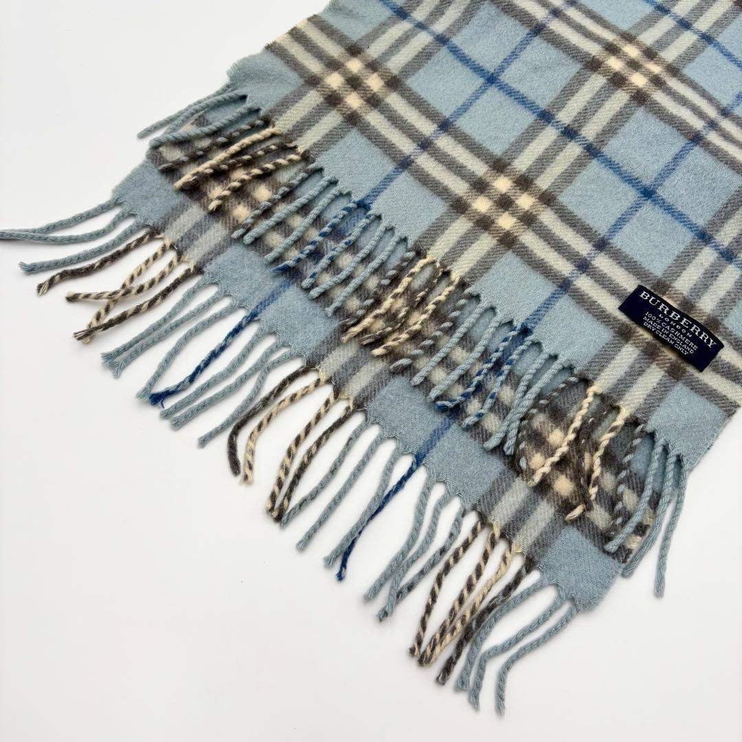 BURBERRY - 極美品 Burberry マフラー ノバチェック カシミヤ100