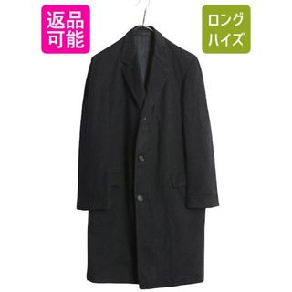 other - スーツセレクト ネイビー チェック柄 チェスターコートの通販