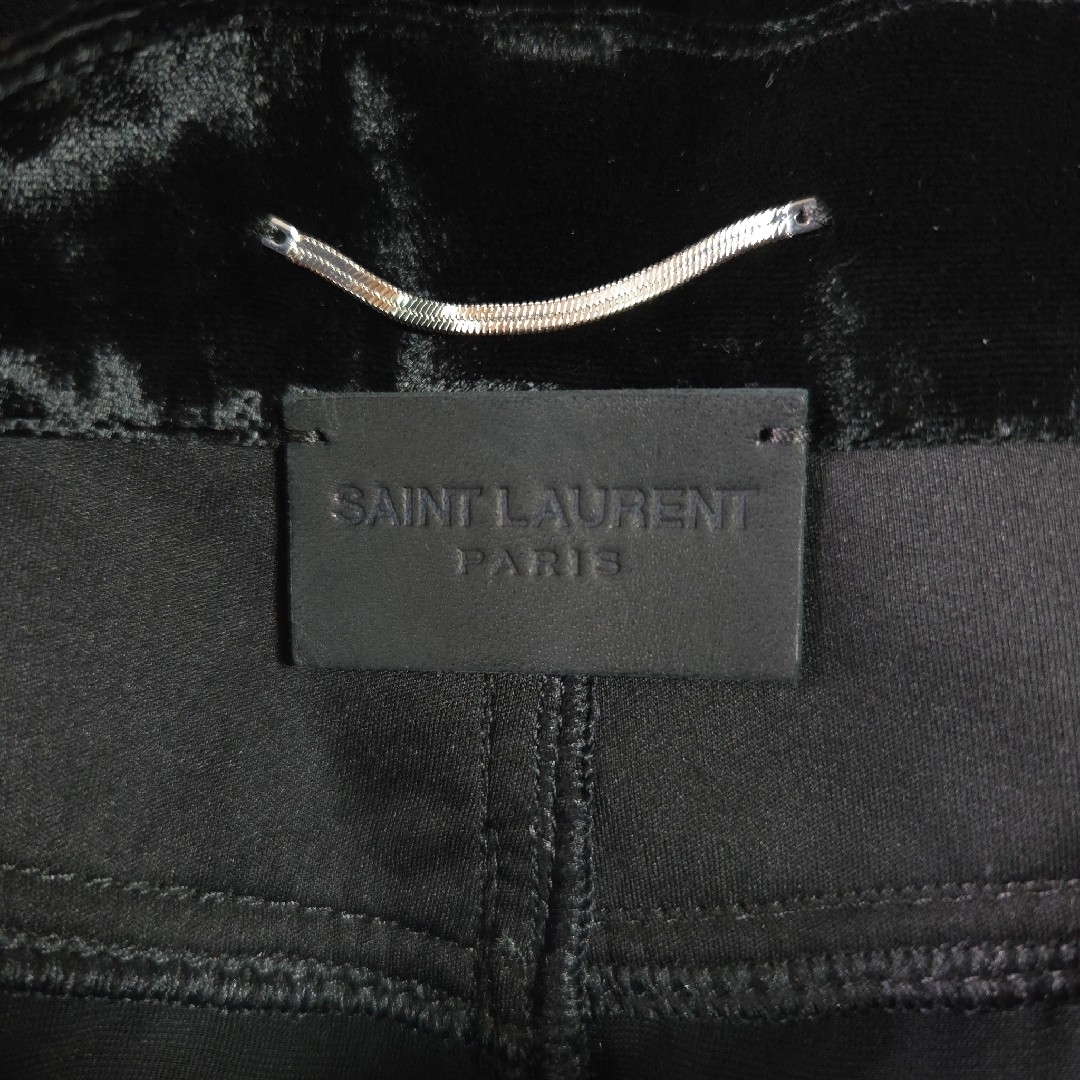 SAINT LAURENT - 23aw SAINT LAURENT PARIS ベルベットワイドパンツの
