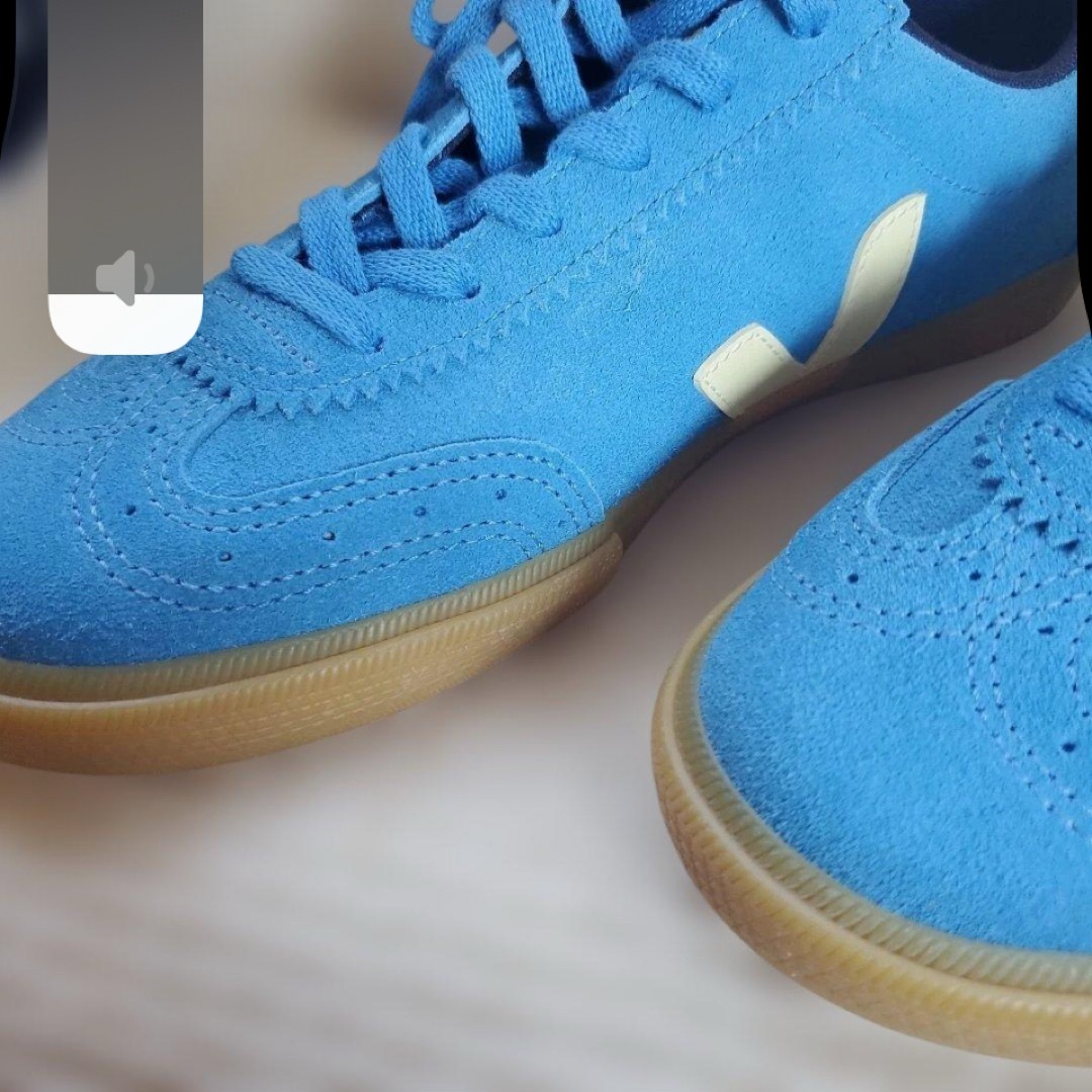 ☆未使用☆VEJA☆24センチ☆レア色ブルー×スエード☆スニーカー。