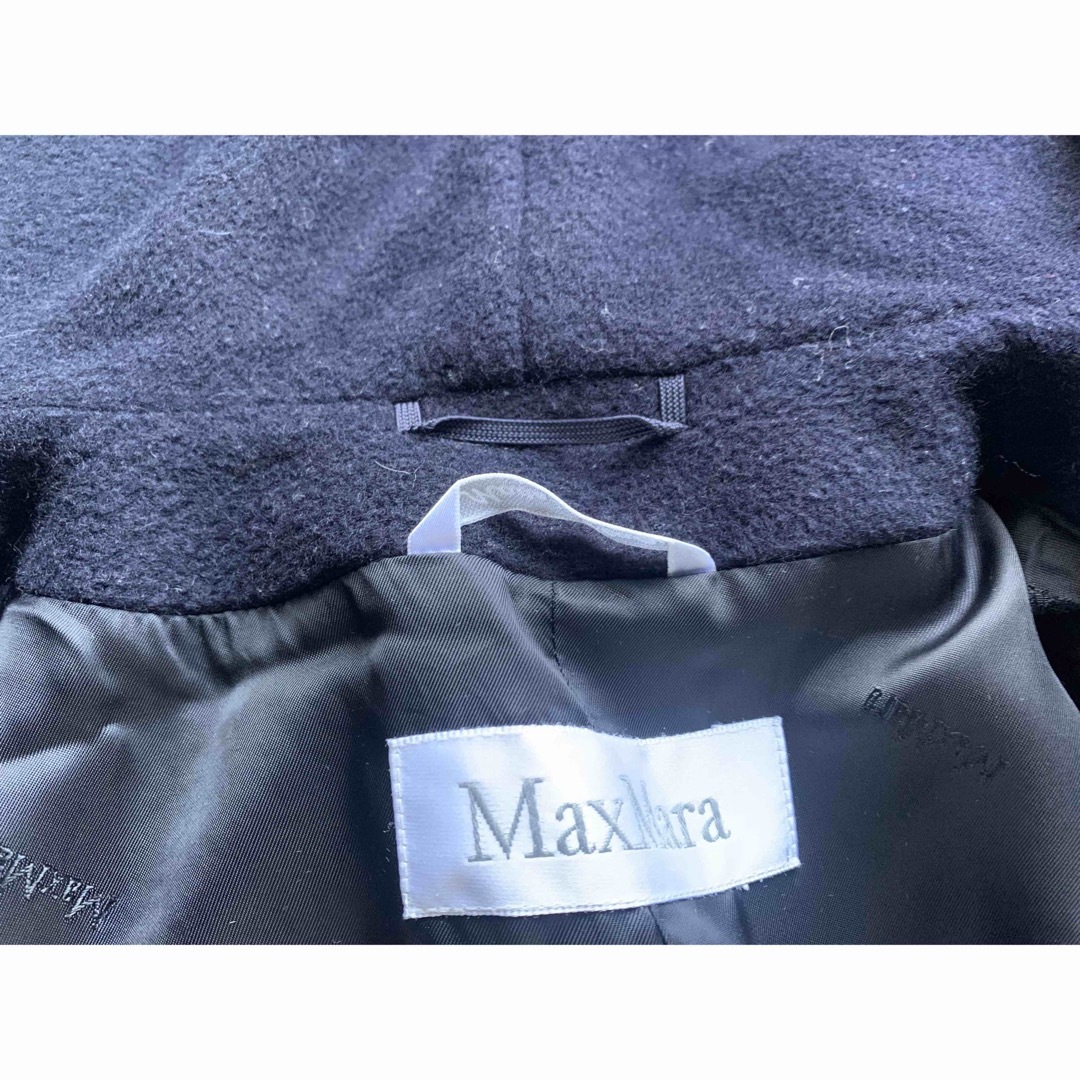 Max Mara - Max Mara マックスマーラ フード付きコート ネイビーの通販