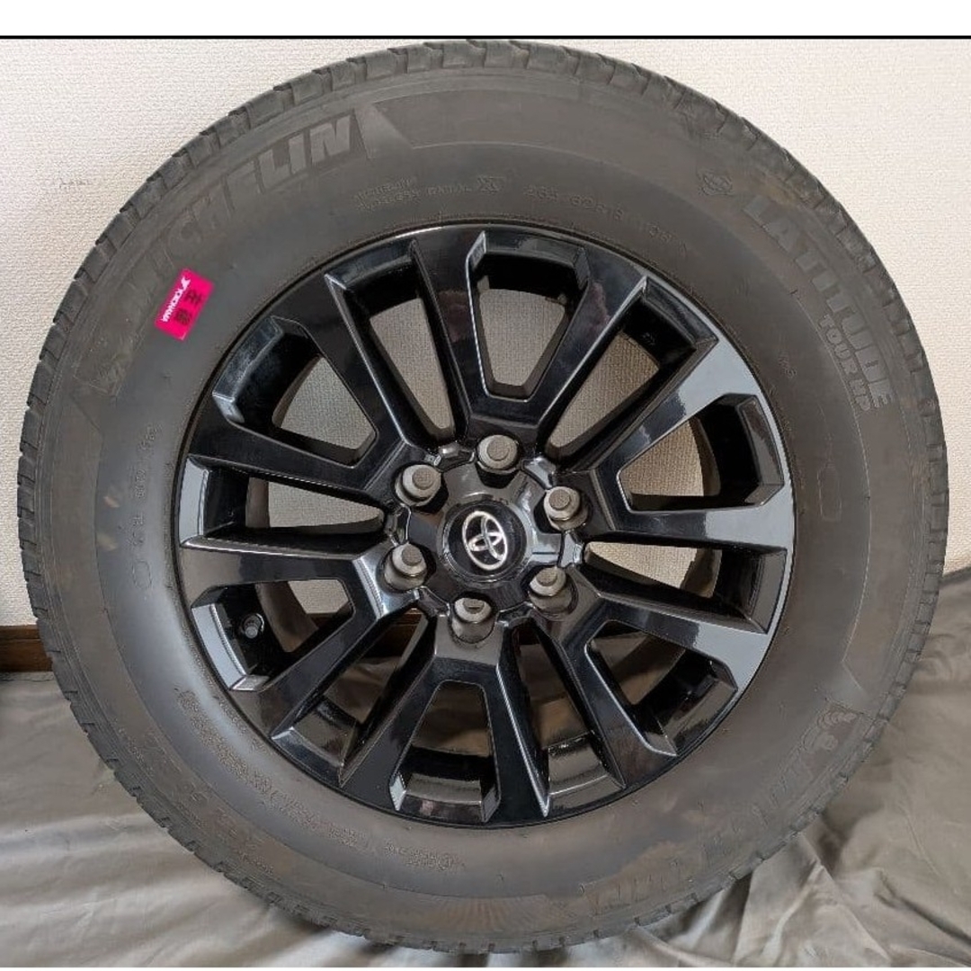 トヨタ - 150系後期プラド 純正18インチ ブラックアルミホイール 4本