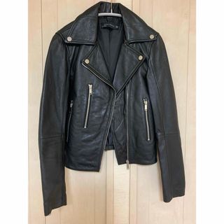 ZARA - ZARA フェイクレザージャケット ザラ ライダースジャケット