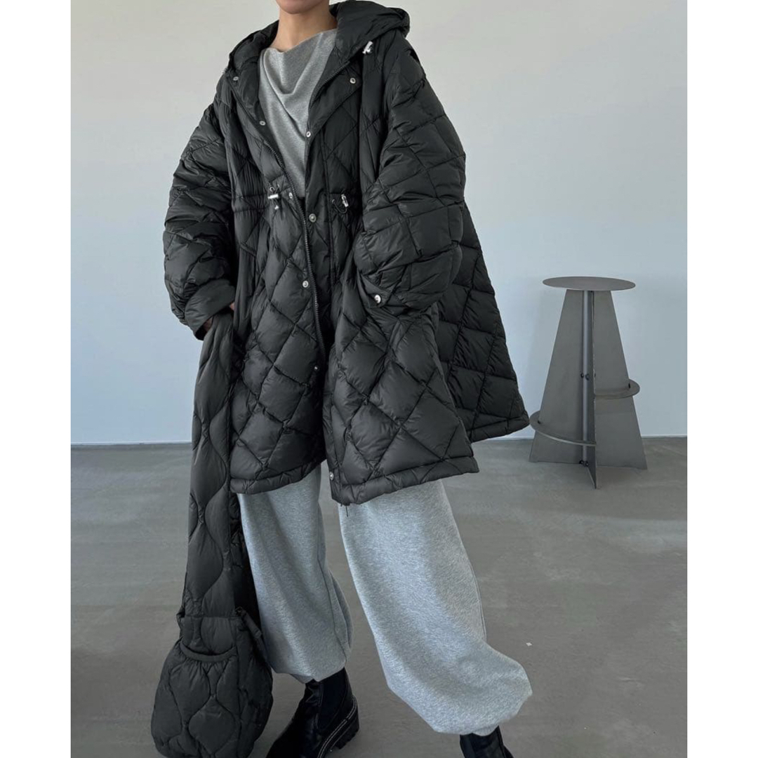 TAION - willfully×TAIONコラボ ダウンコート チャコール Mの通販 by