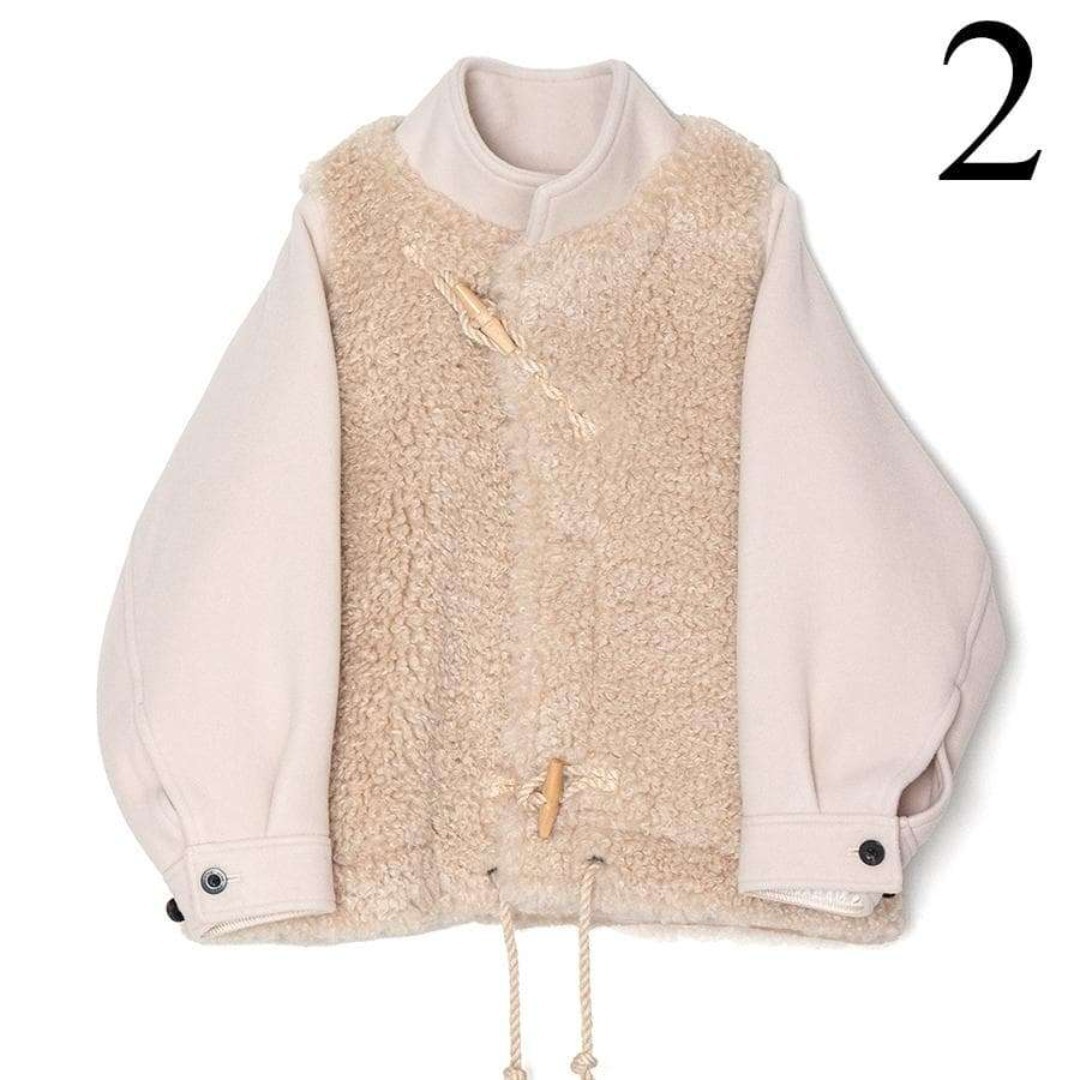 HYKE - HYKE 25AW ファー ダッフルコート クリーム 新品 ハイクの通販