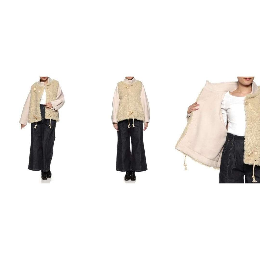 HYKE - HYKE 25AW ファー ダッフルコート クリーム 新品 ハイクの通販