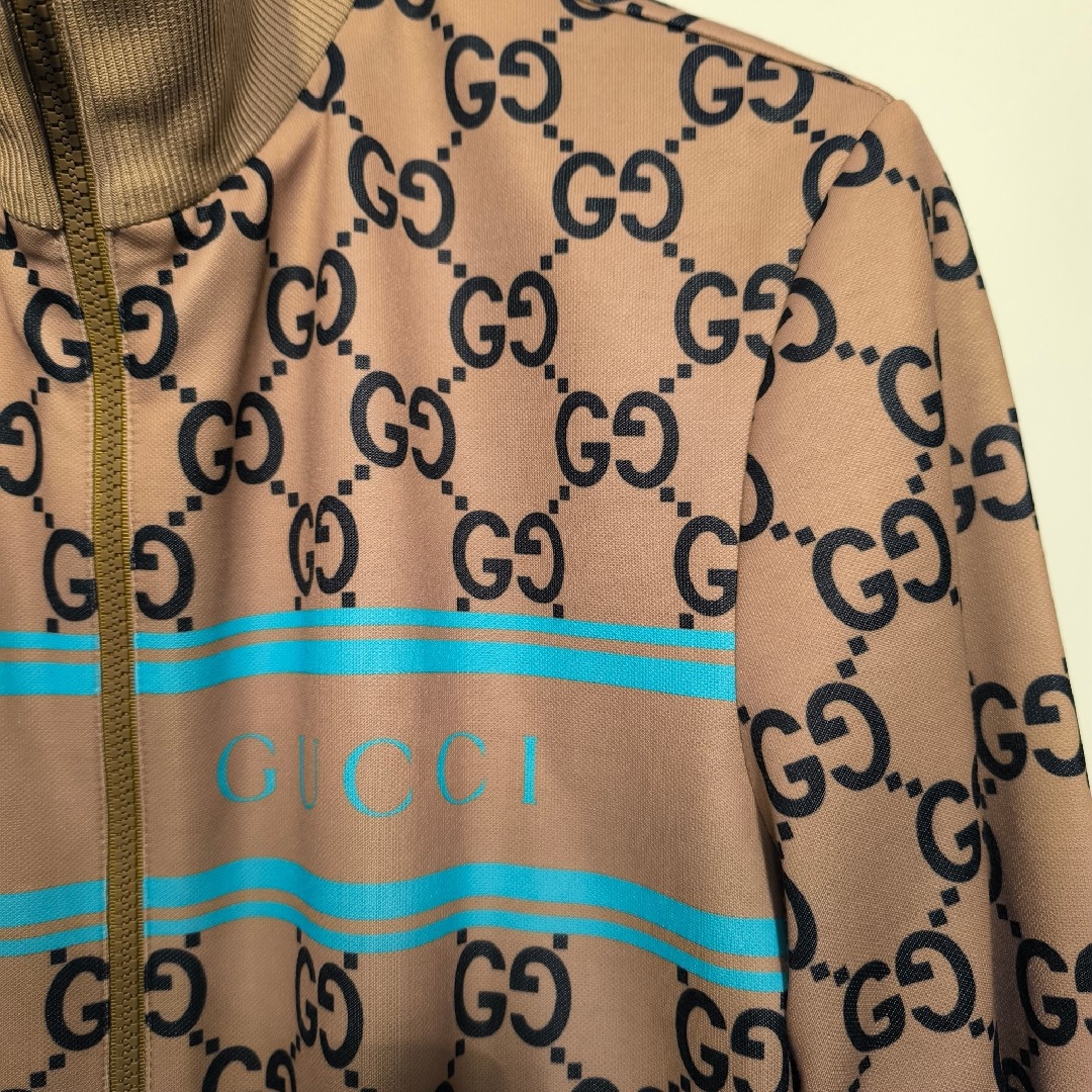 GUCCI - GUCCI ベージュ GGパターン ジャージセットアップ サイズM