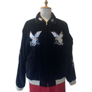 Talor Toyo - TAILOR東洋 アセテート製 リバーシブルスカジャン 鷹 龍