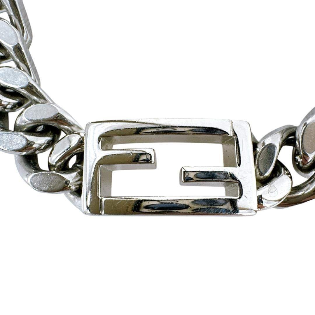 FENDI - FENDI フェンディ バゲット ブレスレット FFロゴ チェーン