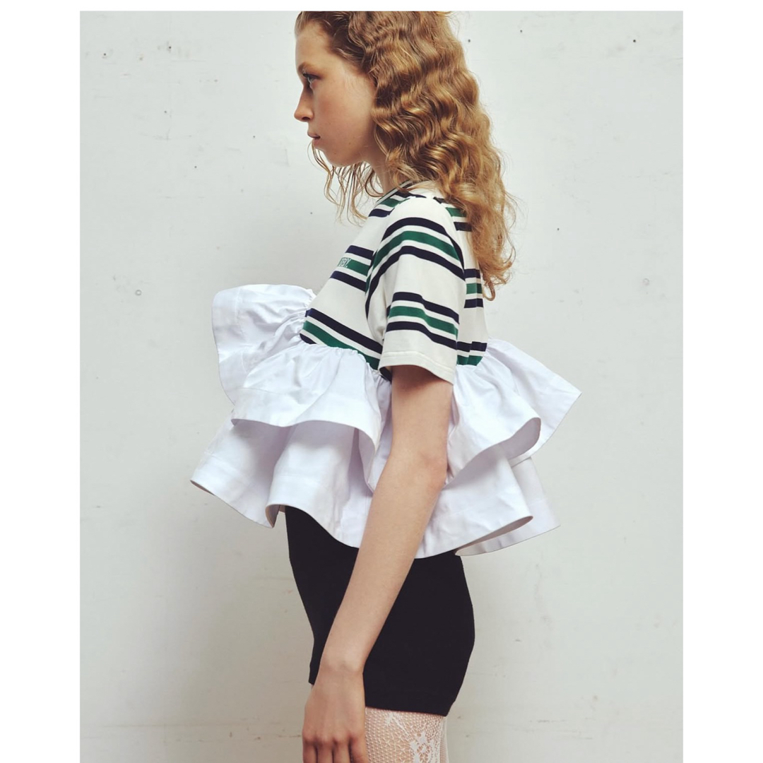 SNIDEL - Bibiy 美品 フリルボーダートップスの通販 by moran's shop