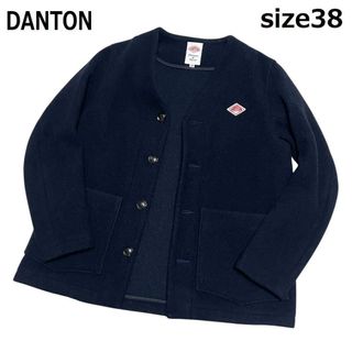DANTON - DANTON メンズ ウールモッサ ノーカラージャケット Lの通販