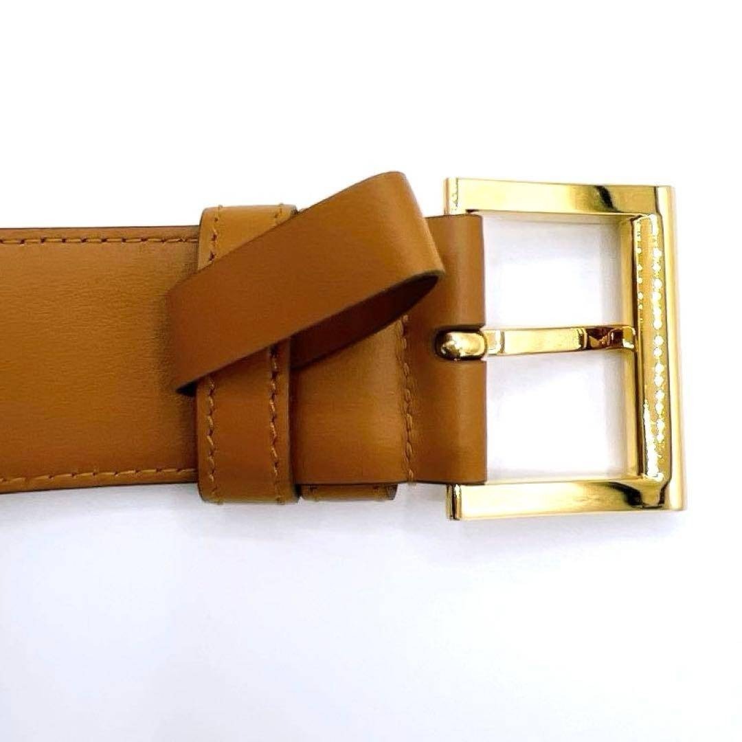 PRADA - プラダ PRADA 1CC545 レザー トライアングル 85/34 ベルトの