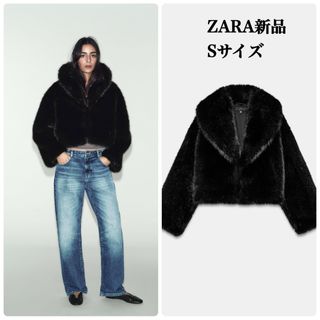 ZARA - ZARA フェイクファーフード付きジャケットの通販 by milktea's