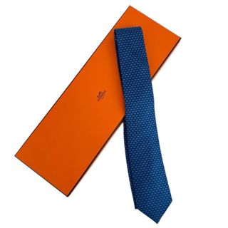 HERMES - 礼装用 エルメス・HERMES ネクタイ シルク100％ 白 H柄の通販