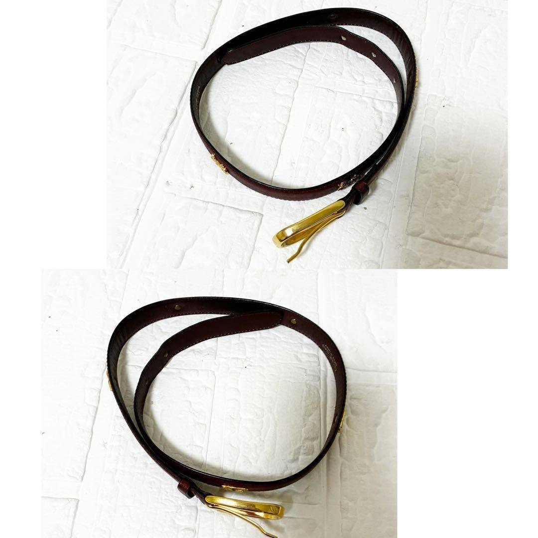 CELINE - CELINE セリーヌ ベルト 馬車 5連 ボルドー ゴールドの通販