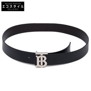 BURBERRY - 【BURBERRY】レザーベルト 黒 新品未使用 【B-91】の通販
