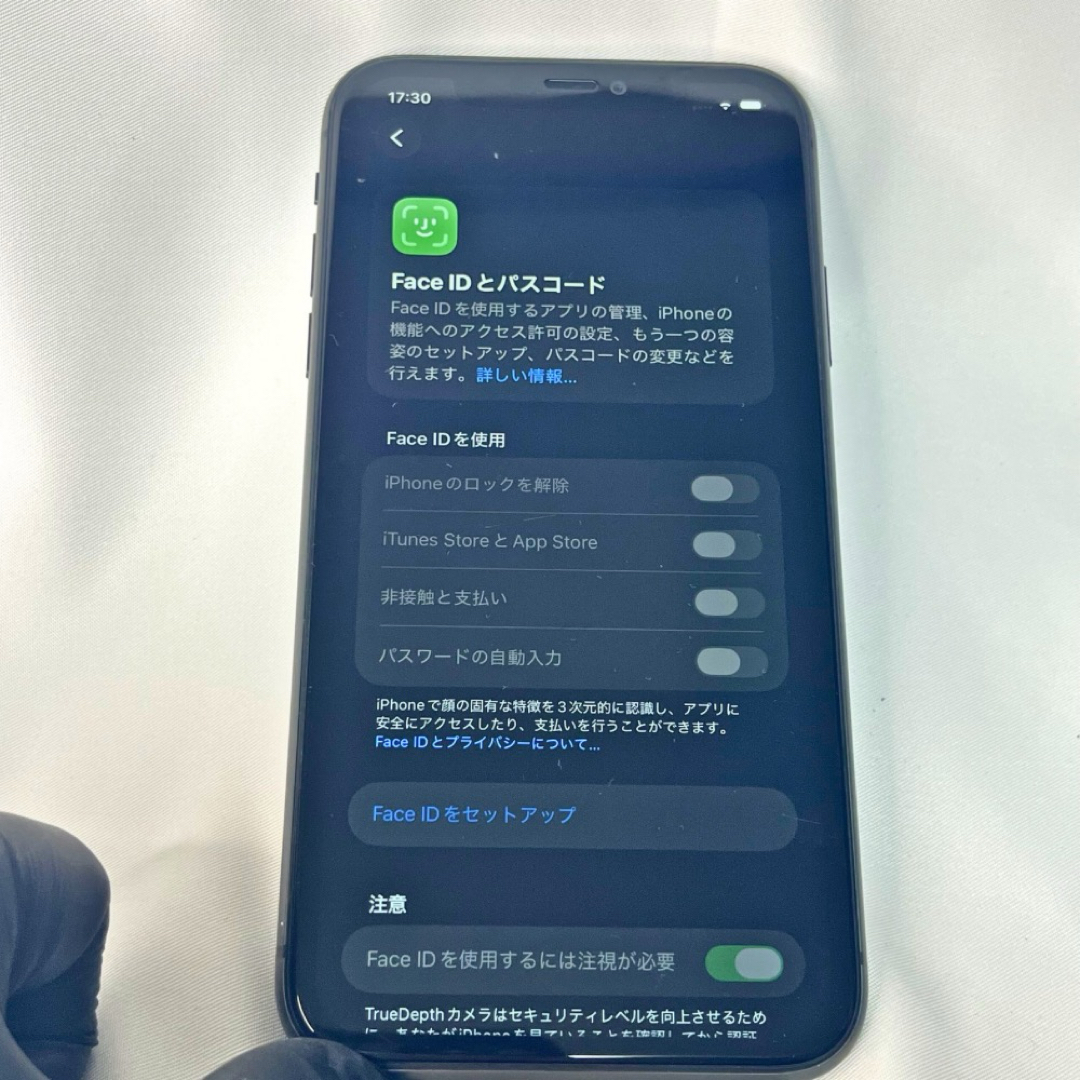 Apple - iPhone11 128GBSIMフリーバッテリー 液晶交換済 FaceID不可の