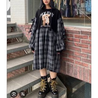 Candy Stripper - 赤チェックコート☆訳あり☆激安の通販 by M's shop