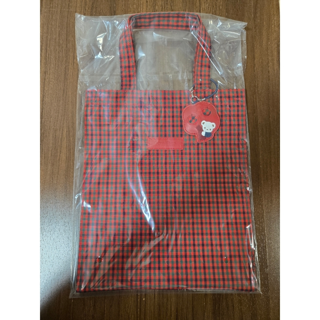 familiar - 新品未使用タグ付き ファミリア チェック トートバッグ 大