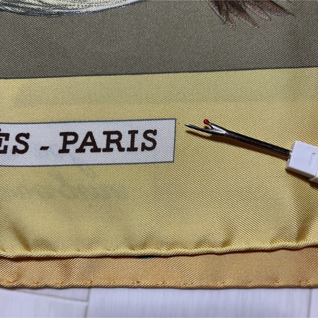 HERMES - 美品 エルメス 海を渡る鳥の群れ カレ90 フランス製 シルク