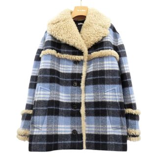 MIU MIU - ミュウミュウショートダッフルコート💜コートベルトスカート