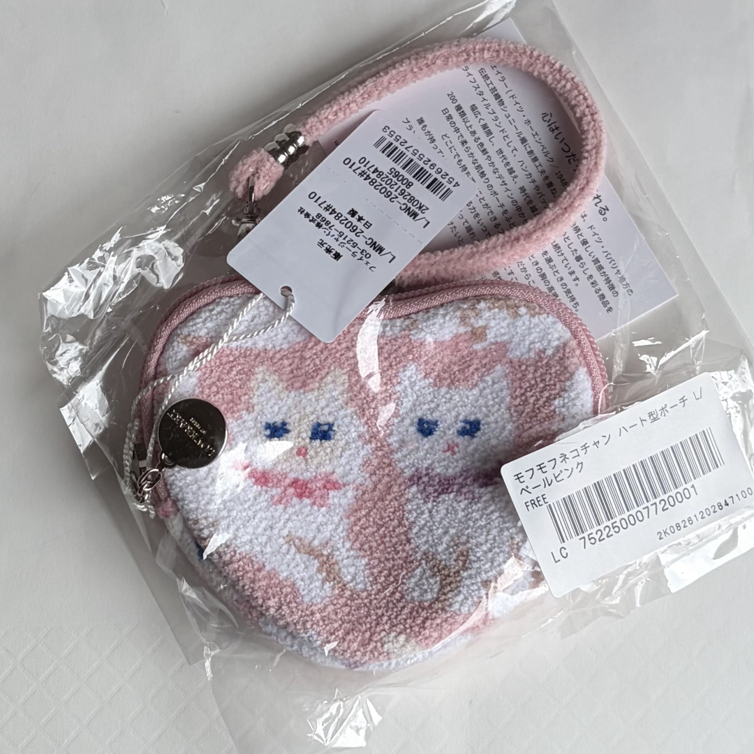 FEILER - FEILER ハート型ポーチ♩モフモフネコチャン♩の通販 by きみ